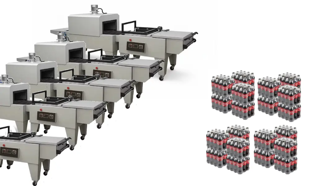 مزایای دستگاه شیرینگ پک نوشابه-افراصنعت توس