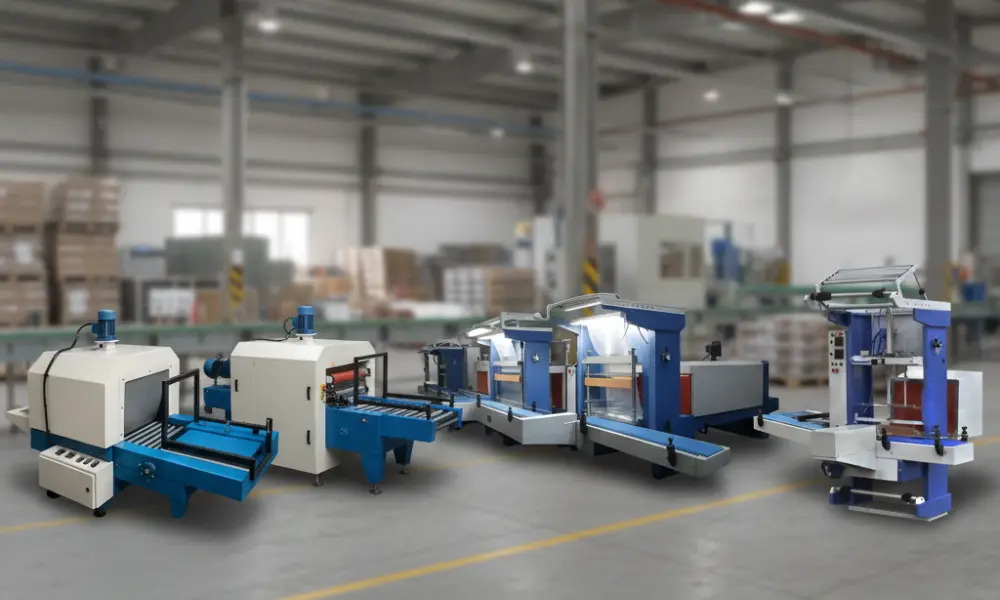 انواع دستگاه شیرینگ پک ظروف شیشه-افرا صنعت توس