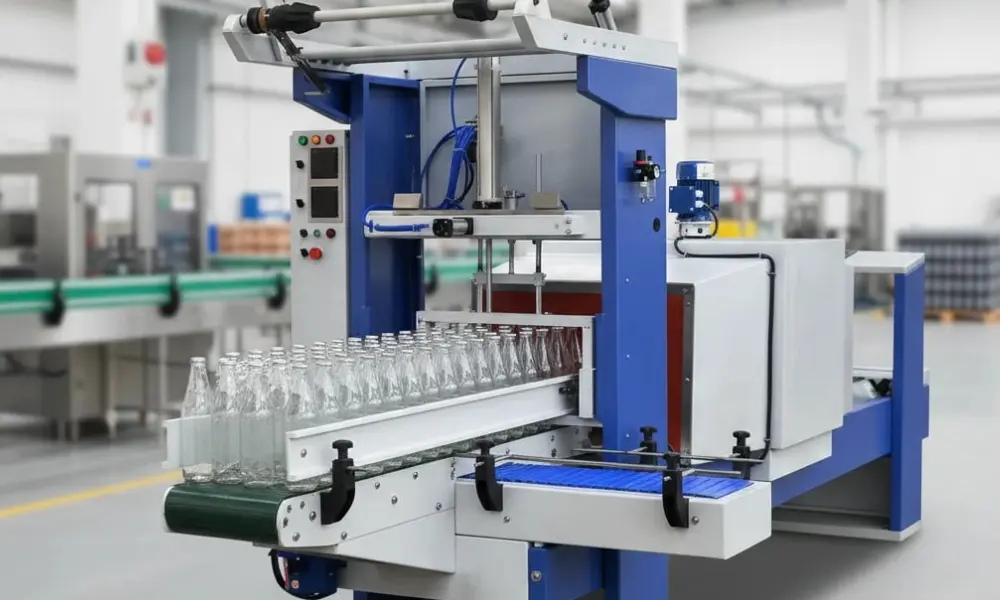 دستگاه شیرینگ پک بطری شیشه ای-افرا صنعت توس